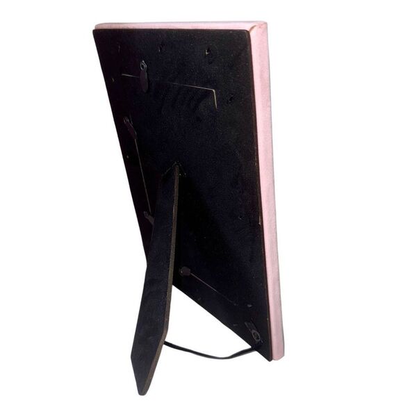 Juicy Couture Home Pink Velvet Rhinestone Logo Stand Up Photo Picture Frame 4x6 - Picture 5 of 6